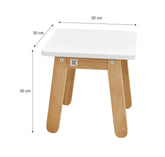 Bellamy Stool Woody elegant white